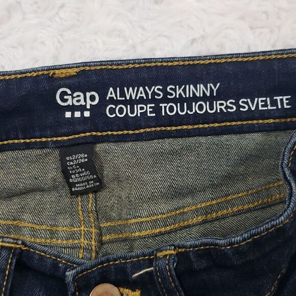 Gap Always Skinny Jeans size 2 / 26 - Picture 2 of 8